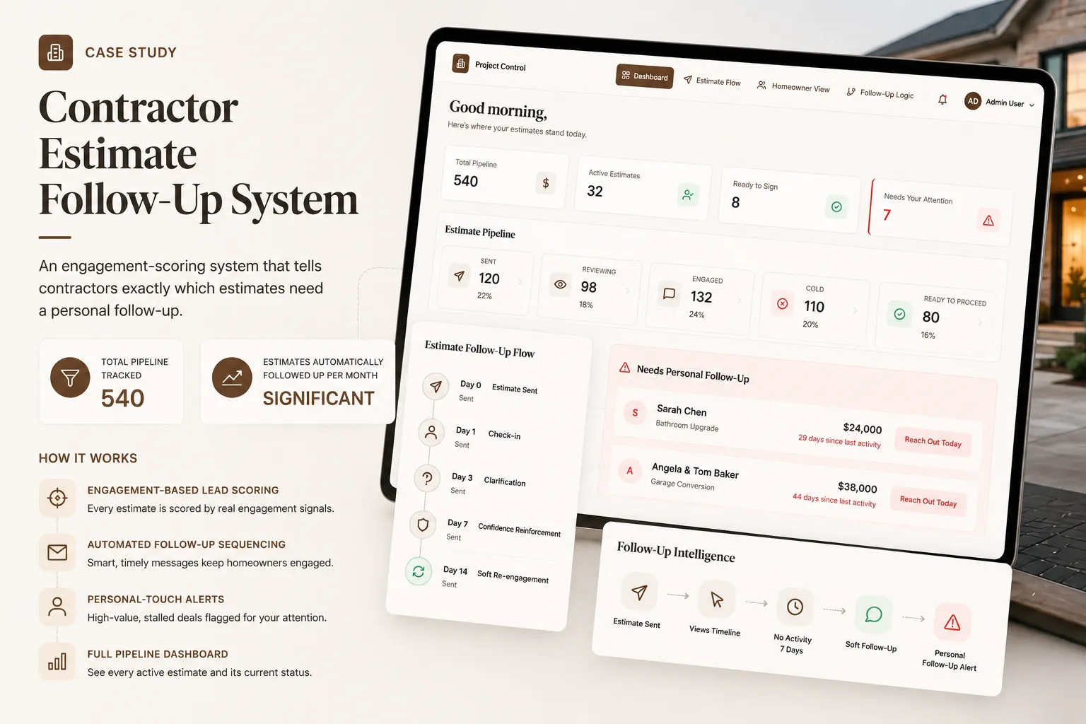 Cover image for Contractor estimate follow-up system