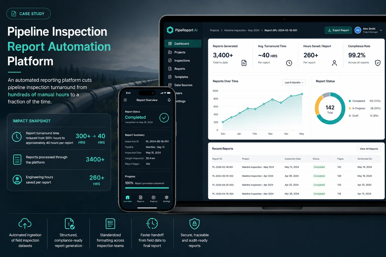 Cover image for Pipeline Inspection Report Automation Platform